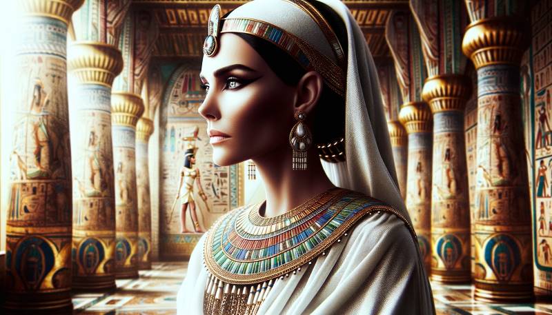 Artigo como ativar o arquétipo Cleópatra: Imagem de perfil de representação da rainha Cleópatra